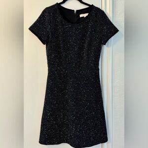Loft black tweed dress